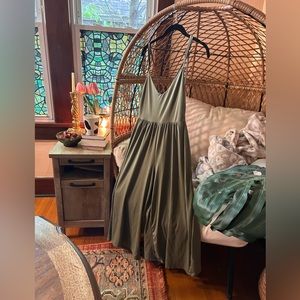 Green Wide Leg Jumpsuit